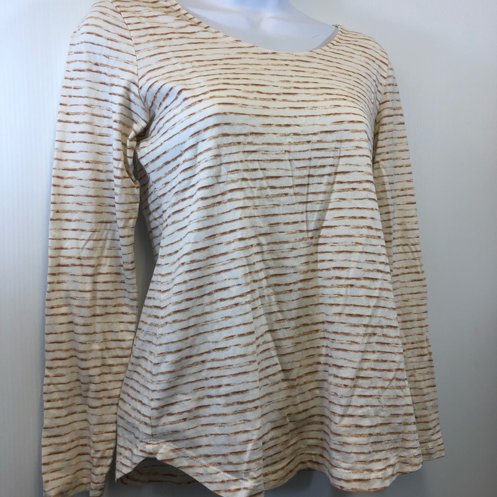 J. Jill Painted Stripes Tee Women’s Long Sleeve XS